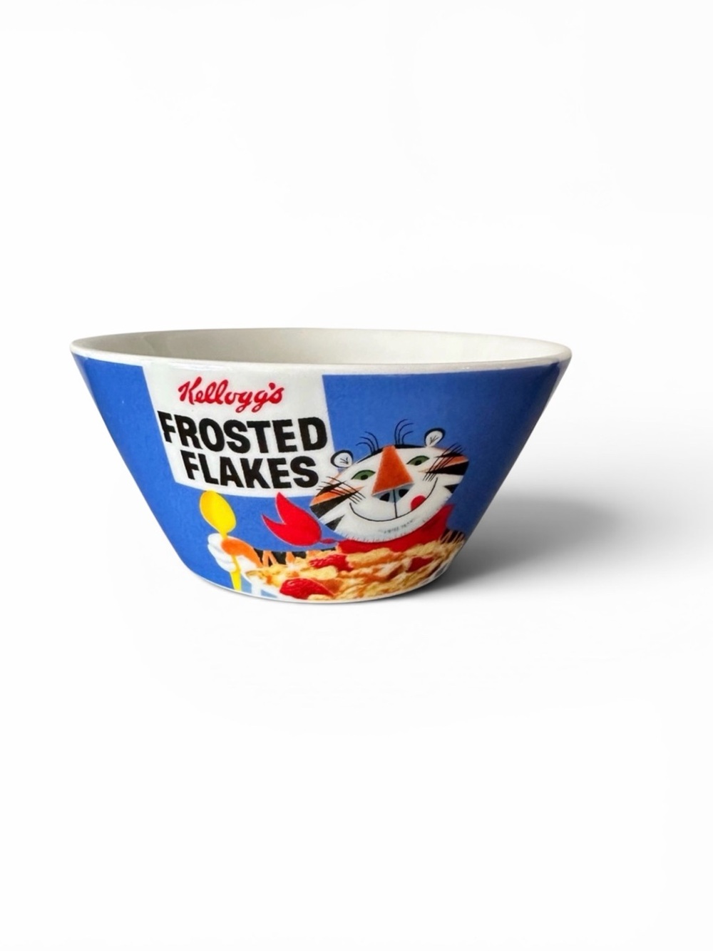 Kellogg’s Frosted Flakes Tony the Tiger Cereal Bowl Blue Promo Collectible